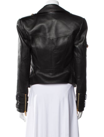Balmain Leather Biker Jacket