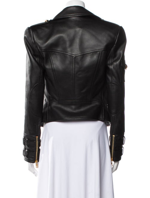 Balmain Leather Biker Jacket