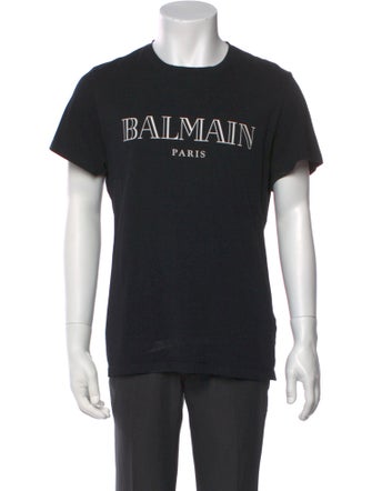 Balmain Graphic Print Crew Neck T-Shirt