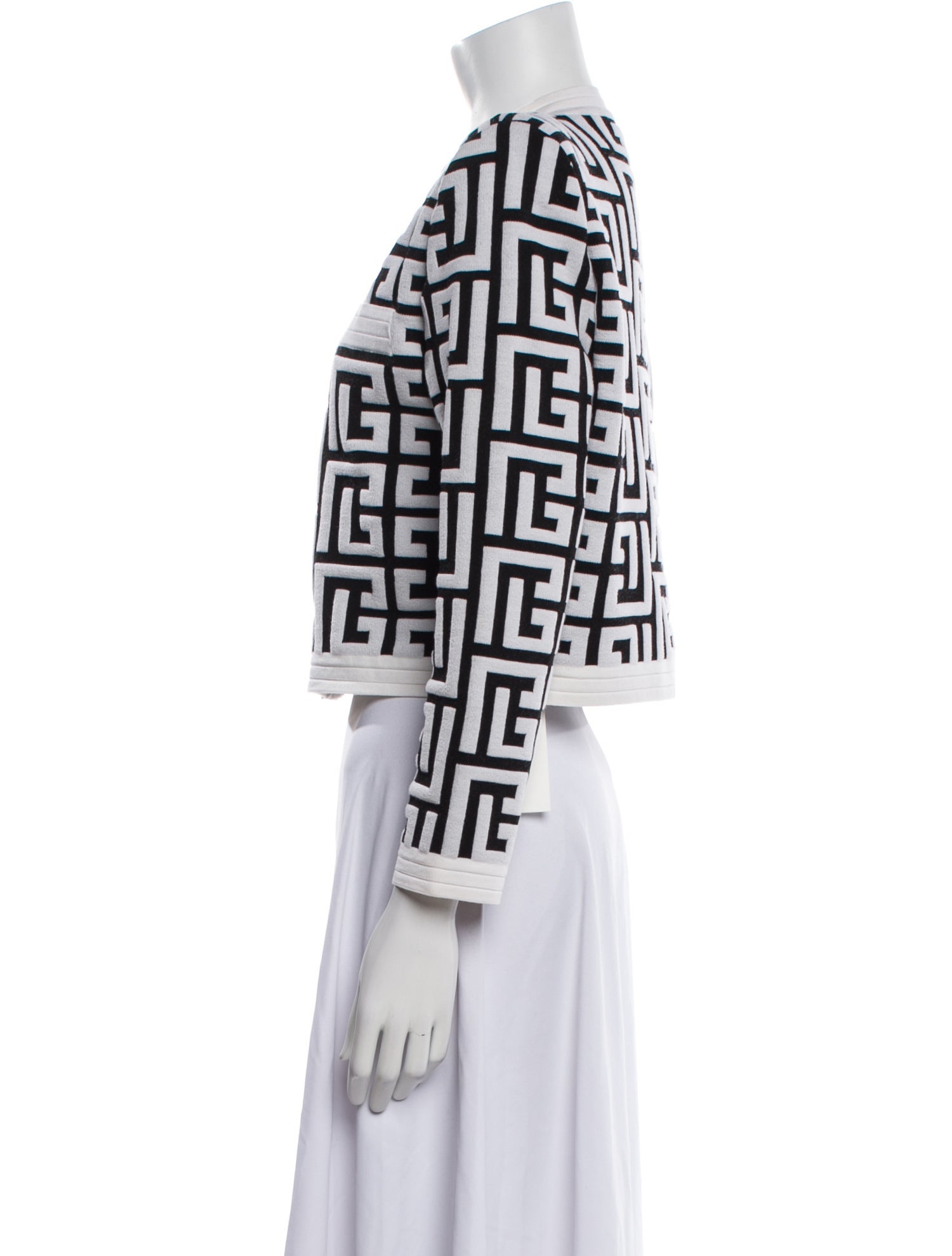 Balmain Wool Printed Evening Jacket