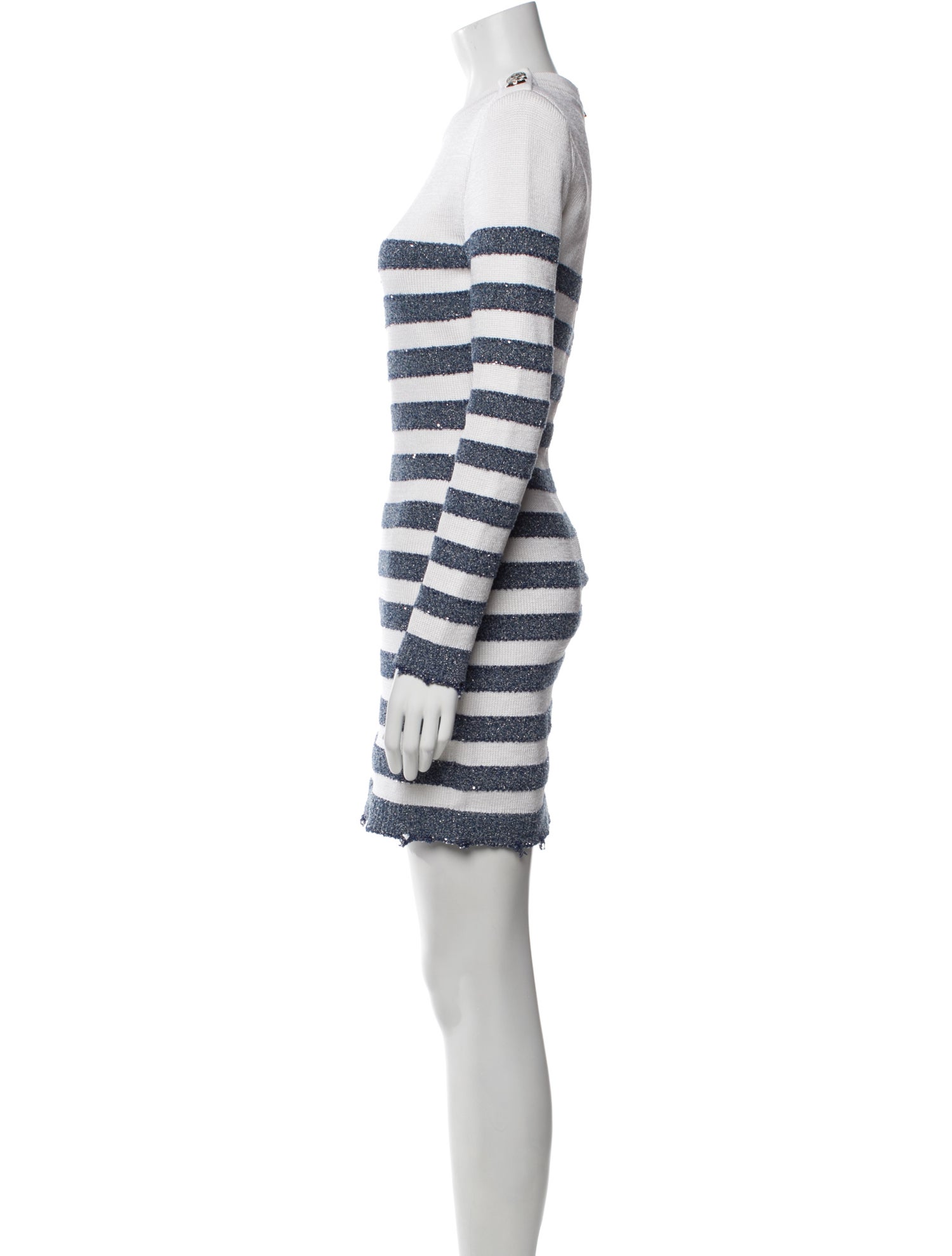 Balmain Striped Mini Dress