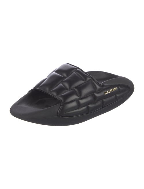 Balmain Leather Slides