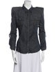 Balmain Long Sleeve Button-Up Top