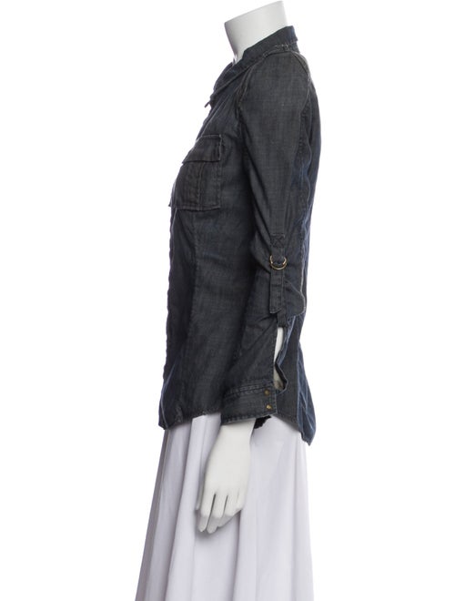 Balmain Long Sleeve Button-Up Top