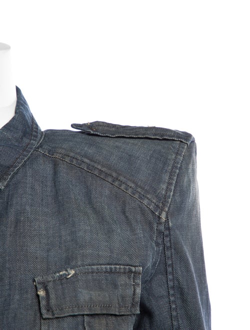 Balmain Long Sleeve Button-Up Top