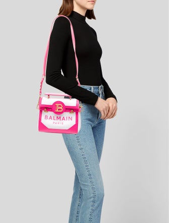 Balmain Canvas Top Handle Bag