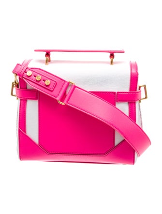 Balmain Canvas Top Handle Bag