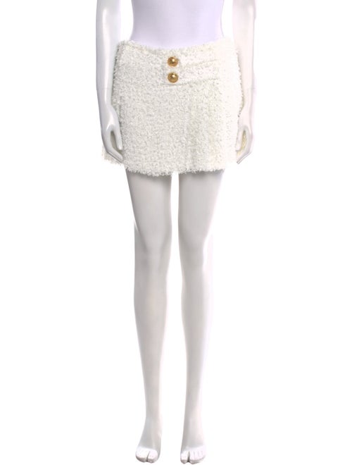 Balmain Sequin Embellishments Mini Skirt
