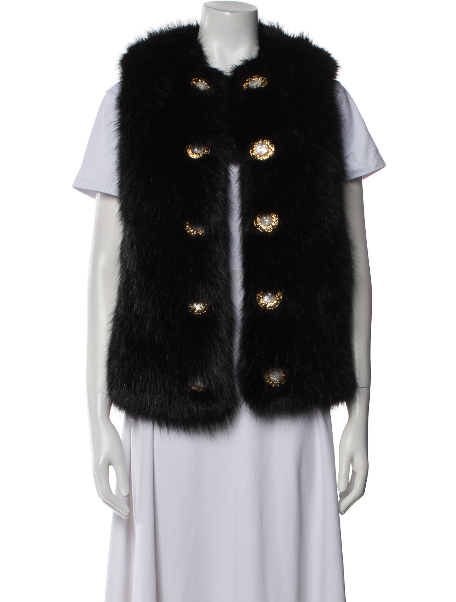 Balmain Faux Fur Vest