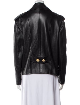Balmain Leather Biker Jacket
