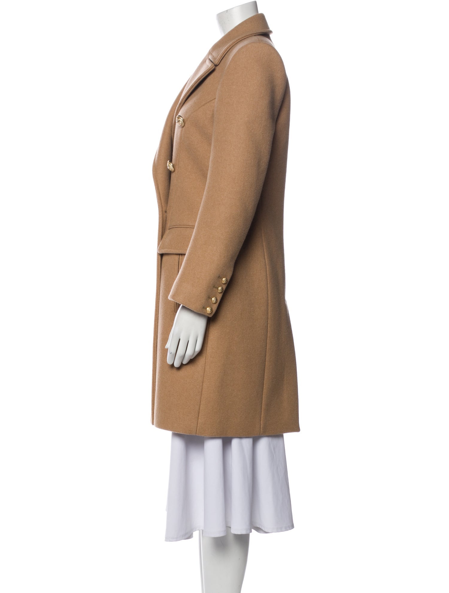 Balmain Virgin Wool Peacoat