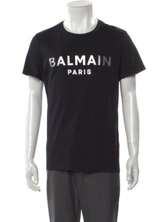Balmain Graphic Print Crew Neck T-Shirt