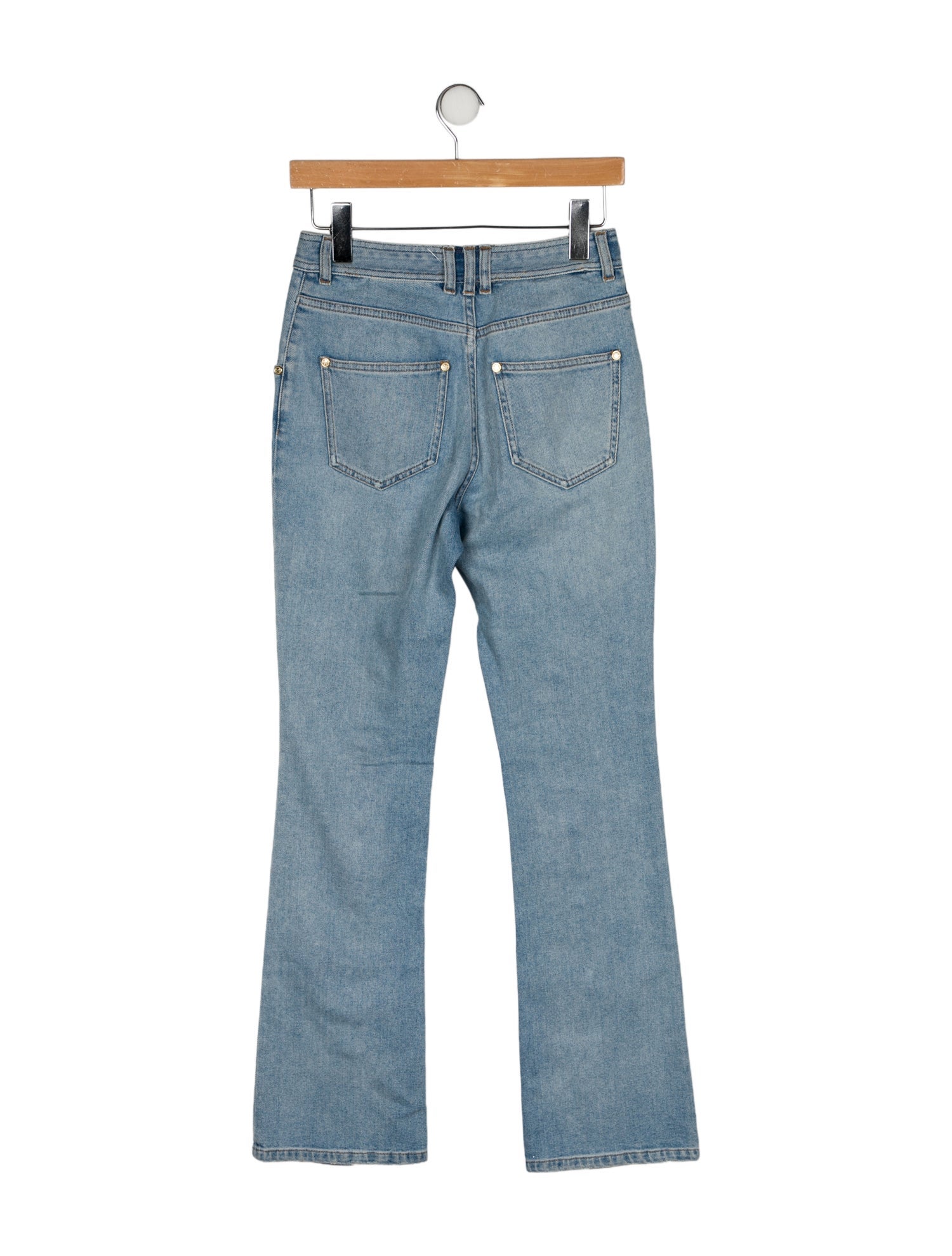 Balmain Mid-Rise Straight Leg Jeans