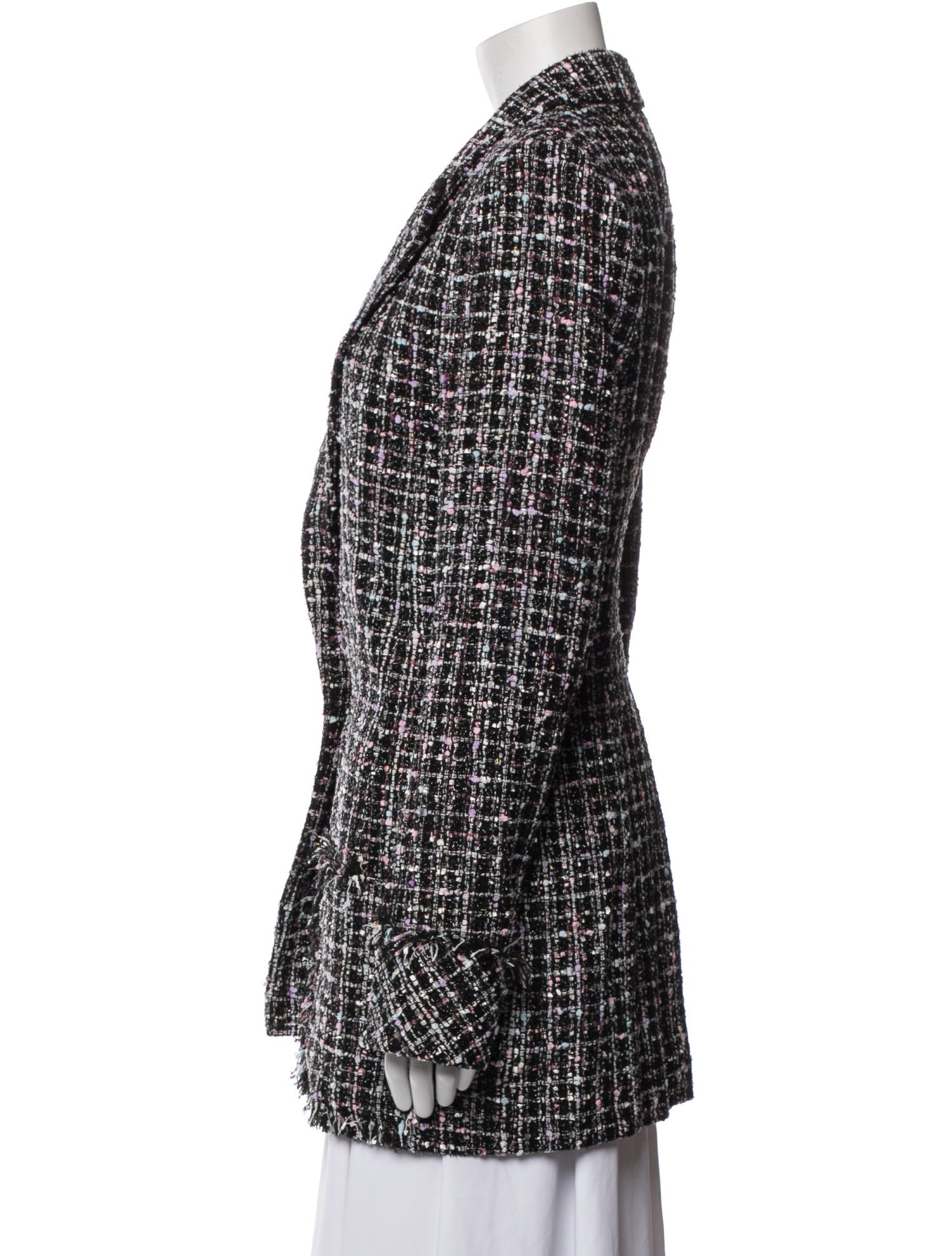 Balmain Tweed Pattern Blazer