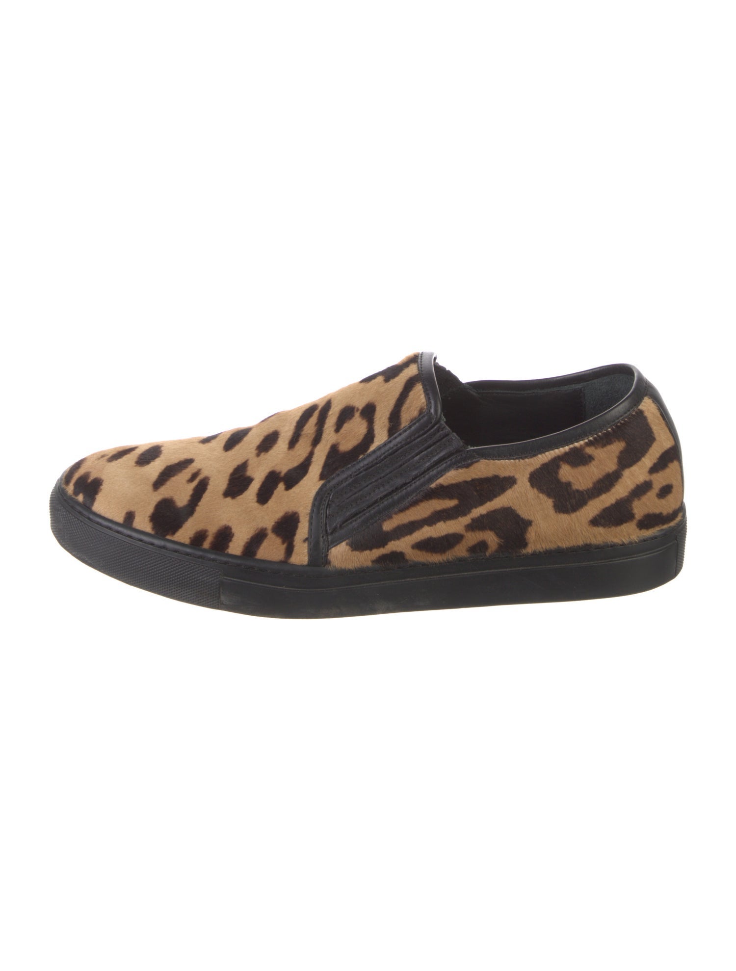 Balmain Ponyhair Animal Print Loafers