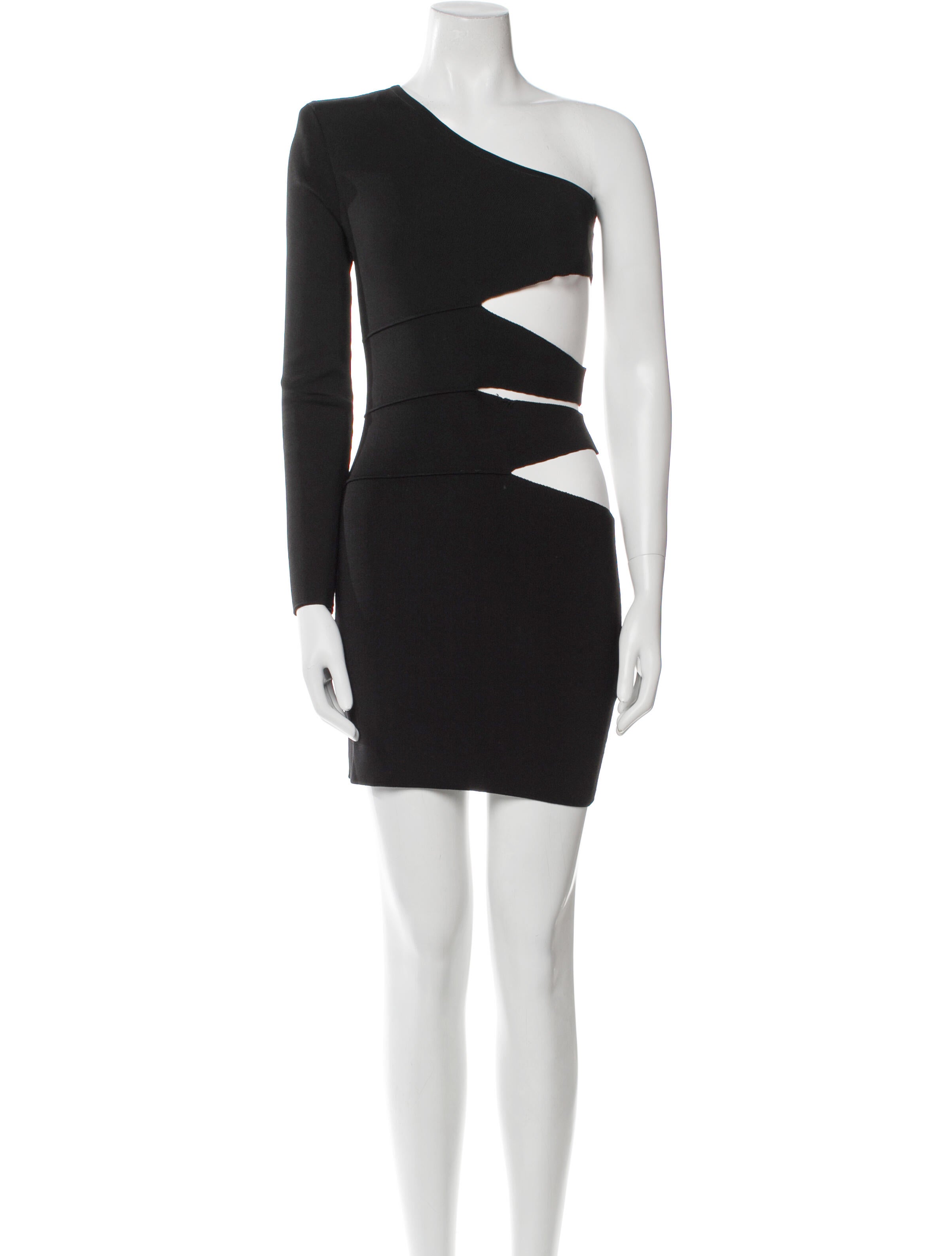 Balmain One-Shoulder Mini Dress