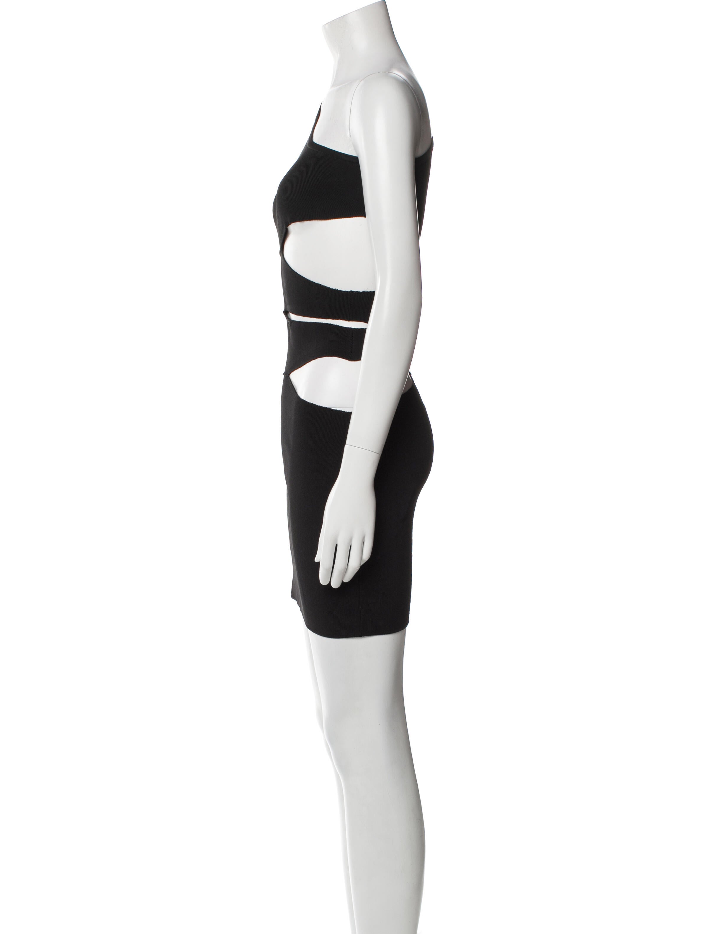 Balmain One-Shoulder Mini Dress