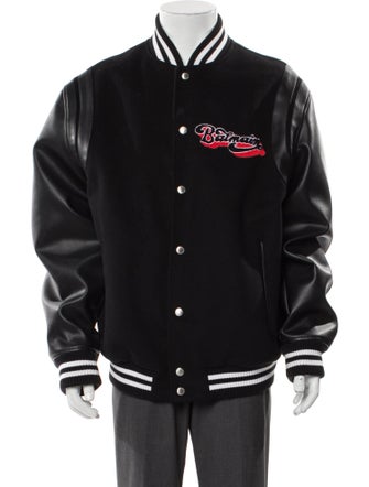 Balmain Virgin Wool Striped Varsity Jacket