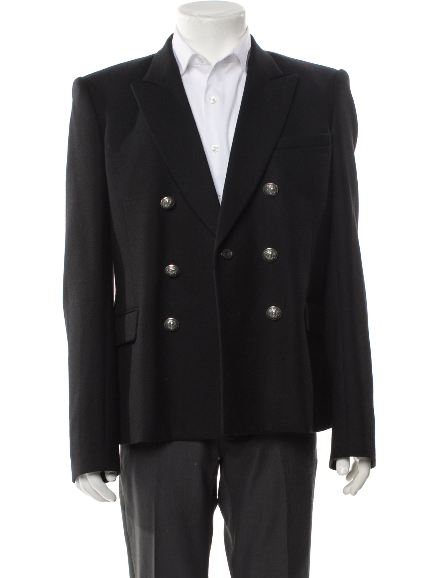 Balmain Wool Peacoat