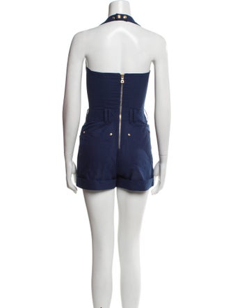 Balmain Square Neckline Romper