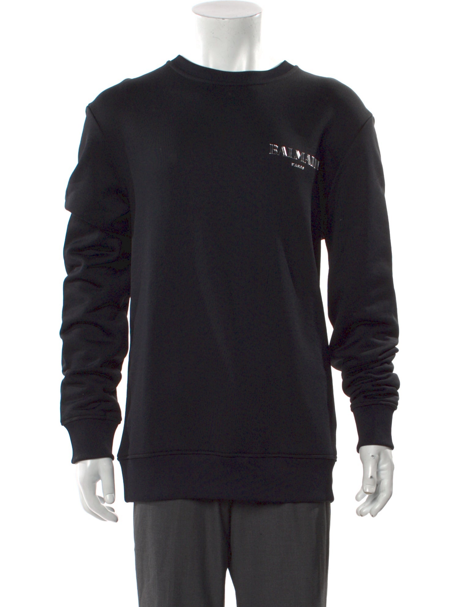 Balmain Graphic Print Crew Neck Sweatshirt