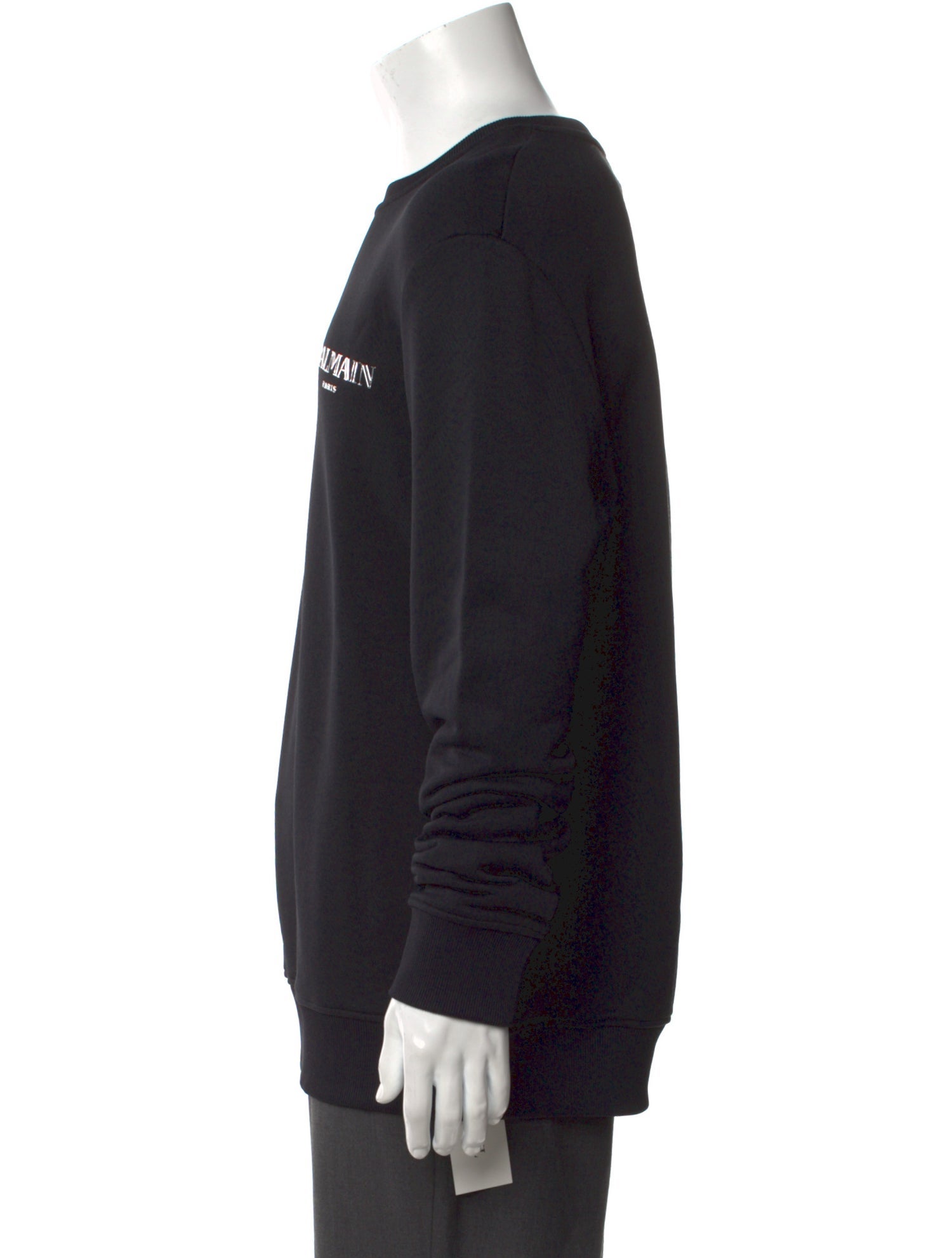 Balmain Graphic Print Crew Neck Sweatshirt