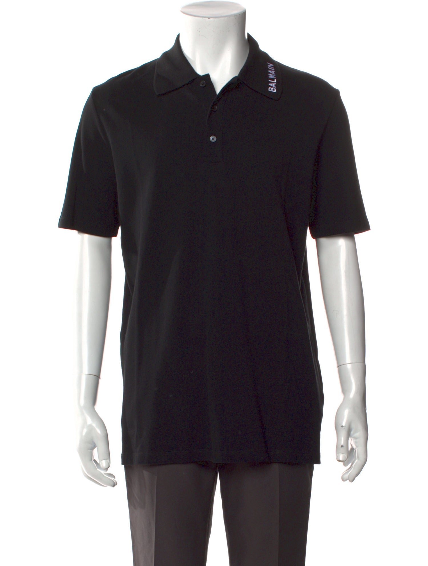 Balmain Collar Short Sleeve Polo Shirt