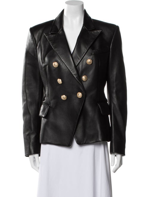 Balmain Leather Blazer