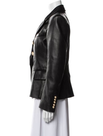 Balmain Leather Blazer