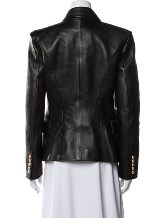 Balmain Leather Blazer