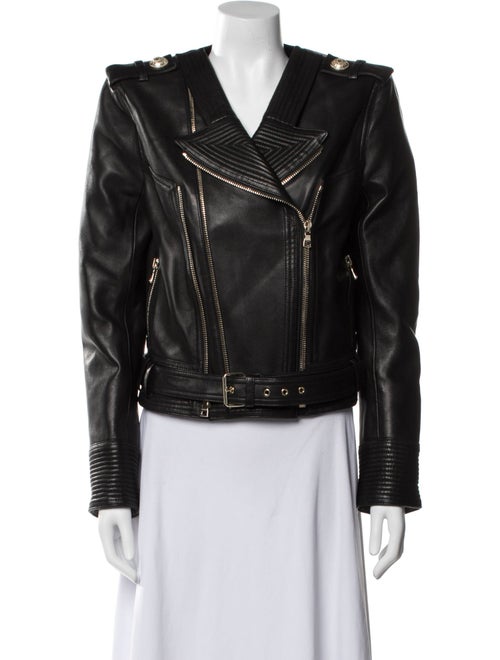Balmain Leather Biker Jacket