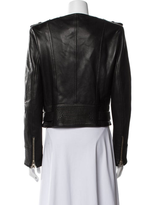 Balmain Leather Biker Jacket