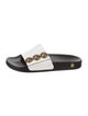 Balmain Leather Studded Accents Slides