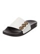 Balmain Leather Studded Accents Slides