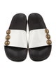 Balmain Leather Studded Accents Slides
