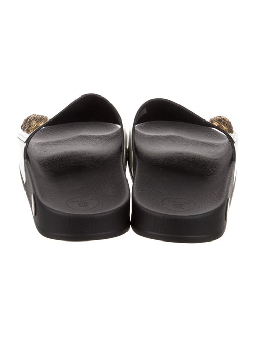 Balmain Leather Studded Accents Slides