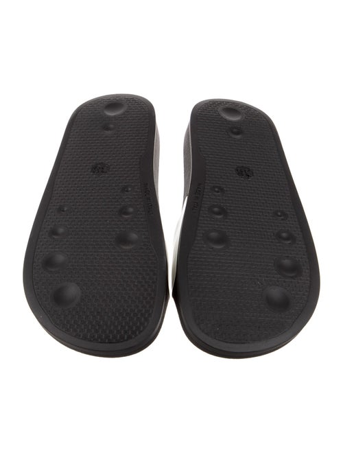 Balmain Leather Studded Accents Slides