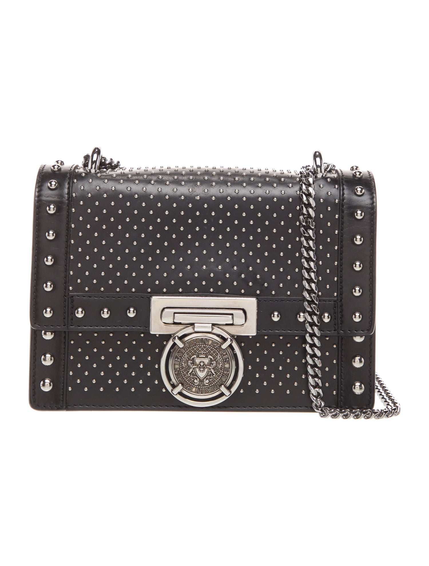 Balmain Leather Shoulder Bag