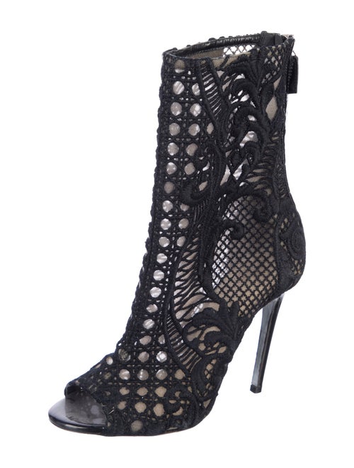 Balmain Lace Lace Pattern Boots