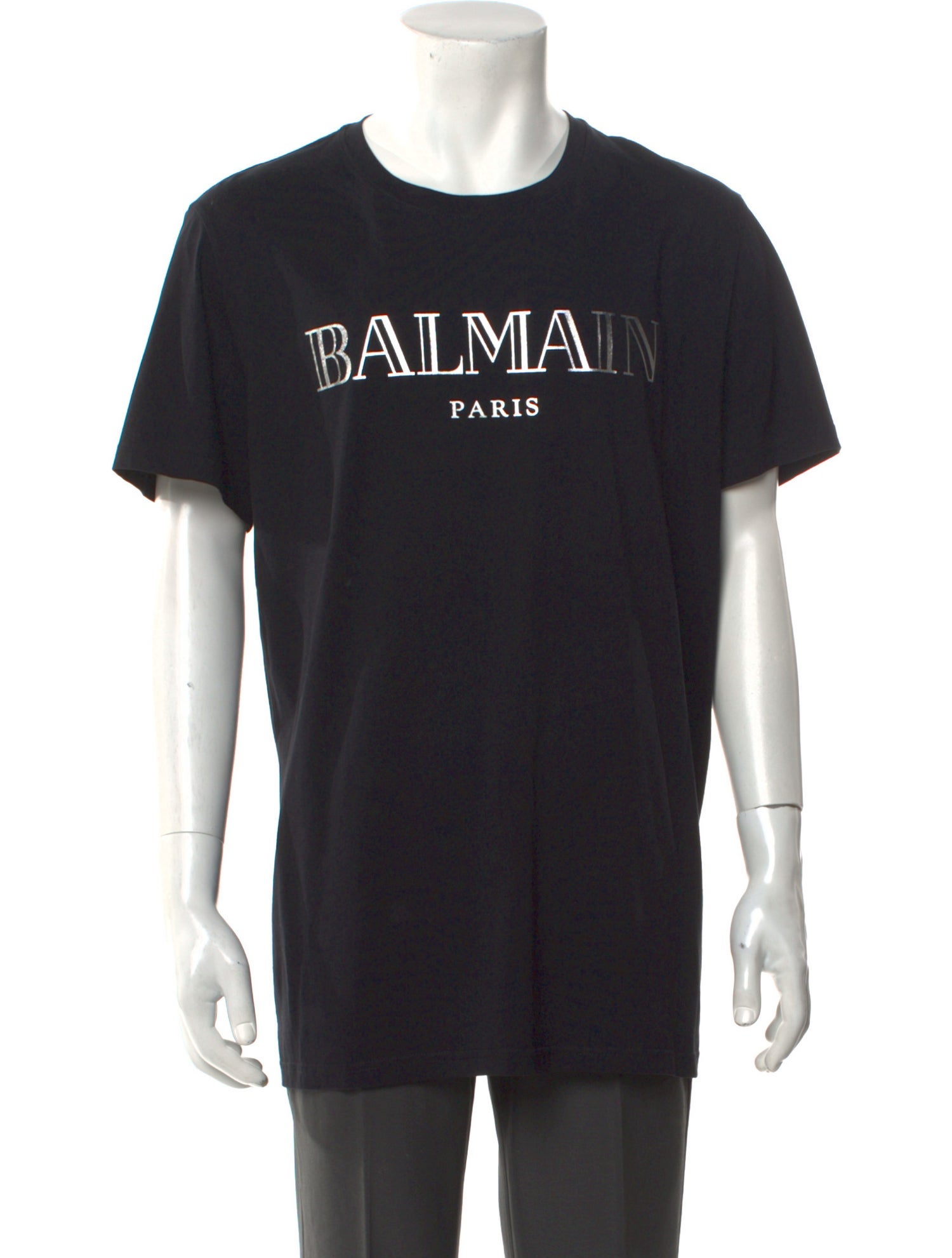 Balmain Signature Logo Graphic Print T-Shirt