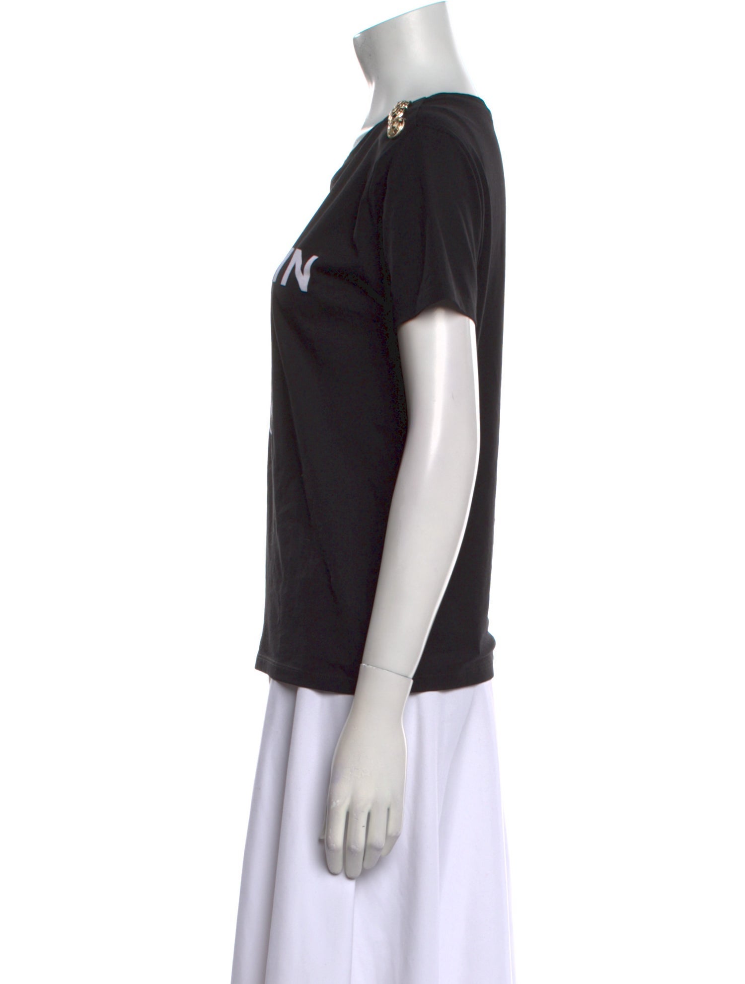 Balmain Graphic Print Crew Neck T-Shirt