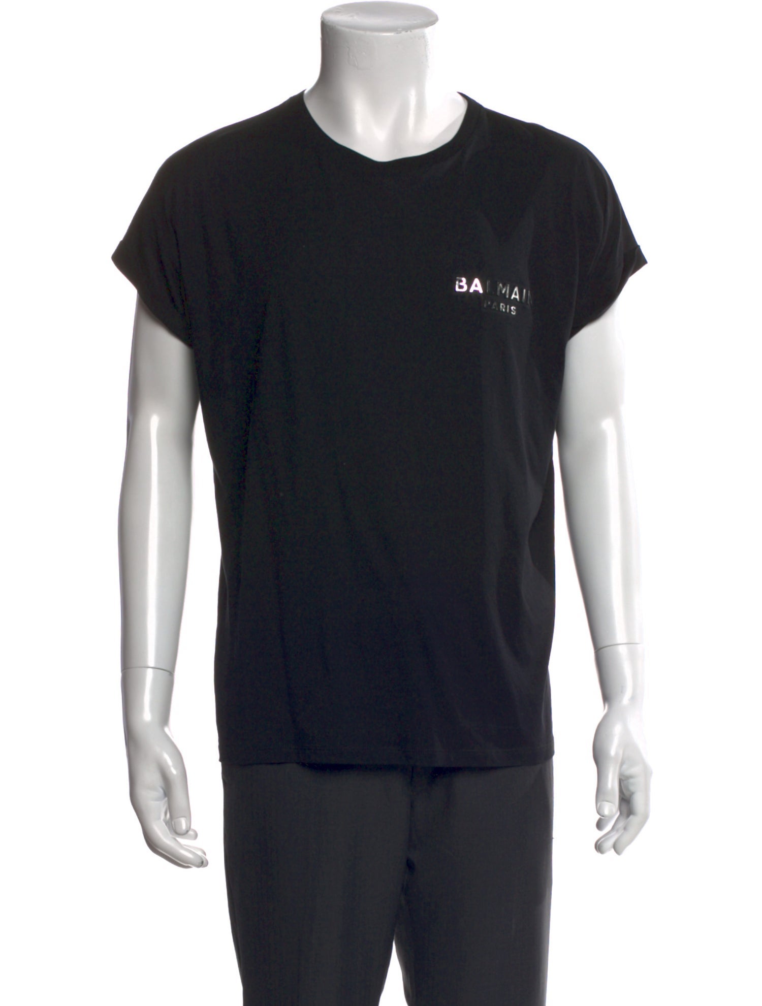 Balmain Graphic Print Crew Neck T-Shirt