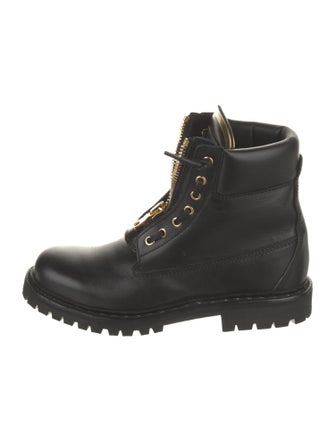 Balmain Leather Combat Boots