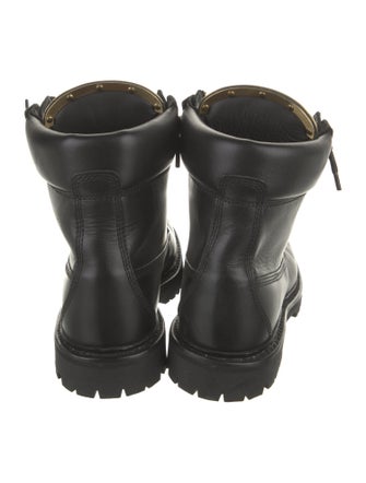 Balmain Leather Combat Boots