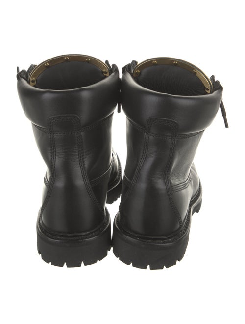 Balmain Leather Combat Boots