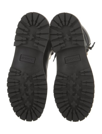 Balmain Leather Combat Boots