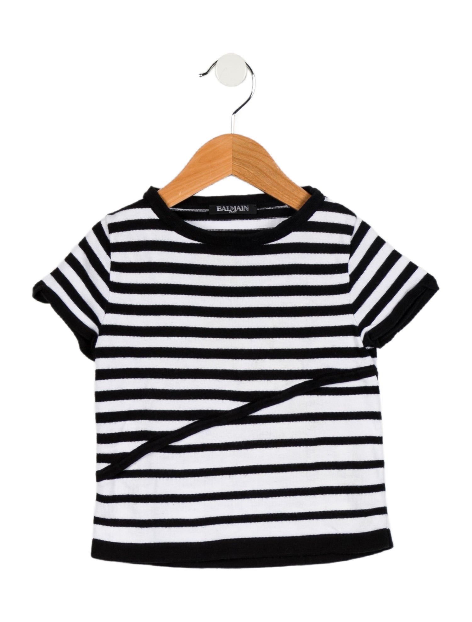 Balmain Toddlers' Striped Short Sleeve Top