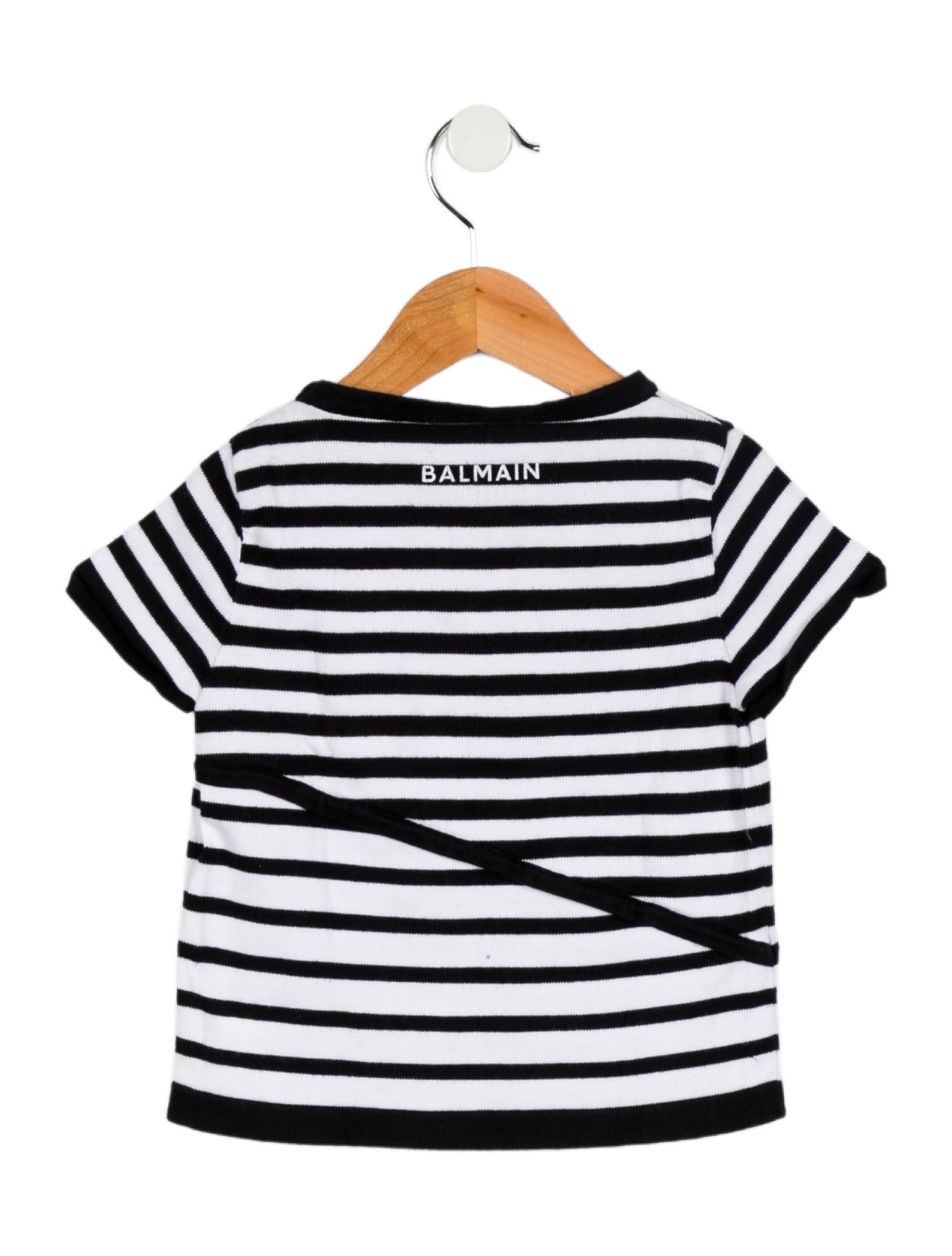 Balmain Toddlers' Striped Short Sleeve Top