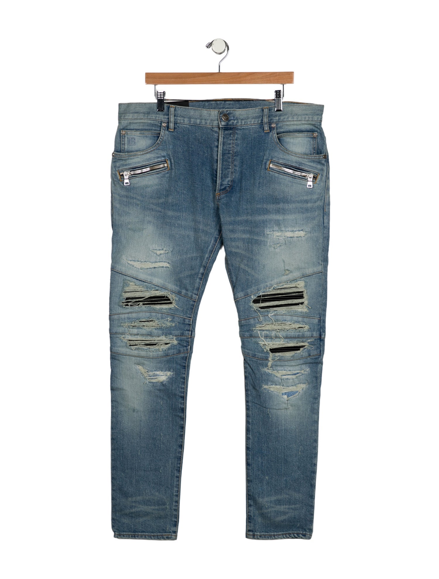 Balmain Moto Jeans