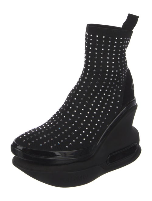 Balmain Crystal Embellishments Sock Boots